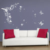 Walplus Wall Sticker Decal Wall Art Butterflies Vine in White Decal Decoration