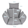 Indoor Outdoor Garden Patio Seat Cushion Hanging Swing Egg Chair Seat Padded Mat