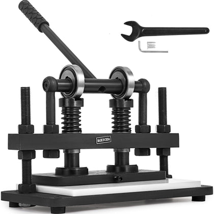 26x12cm Double Wheel Hand Leather Cutting Machine Manual Die Cutter