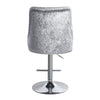 Crushed Velvet Bar Stools Gas Lift Breakfast Barstool Swivel Chairs Kitchen Pub