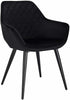 1xDining Chairs Kitchen Chairs Upholstered Velvet Seat for Lounge Living Room