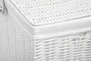 Laundry Basket Medium White Resin Box With lid-Lock By Arpan