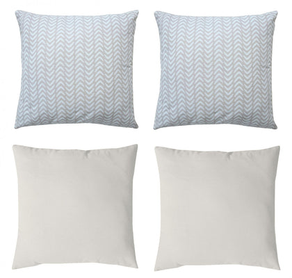 Set of 4 Cotton Decorative Cushion Covers for Sofa Bed Pillow Case Covers