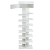 White Shoes Rack 8‑Layer Fish Bone Shoes Organizer Shelf Stand Home With Drawer