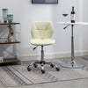 2x Cushioned Computer Desk Office Chair Chrome Legs Lift Swivel Adjustable Small