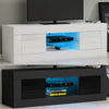 Modern TV Unit Cabinet Cupboards TV Stand High Gloss Doors with LED Light Drawer