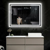 500X700 IP45 Waterproof Touch Control Light LED Illuminated Bathroom Mirror UK