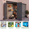9x5ft Large Heavy Duty Metal Garden Shed Shelf Outdoor Bike Tool Storage House