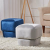 Velvet Footstool Pouffe Round Footrest Makeup Dressing Table Stool Shoe Changing