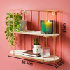 2 Tier Wall Shelving Unit Traditional Floating Display Hanging Shelves Bookcase