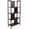 Industrial Bookshelf 5 Tier Ladder Shelf Metal Display Rack Storage Shelving UK