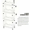 4 TIER CORNER CABINET SHOWER CADDY BATHROOM STORAGE RACK SHELF ORGANISER WHITE