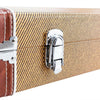 Glarry Square ST TL Electric Guitar Wood & Leather Hard Case Shell Lockable