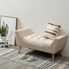 Modern Hallway Window Seat Chenille Fabric Footstool Chaise Lounge Coffee Table