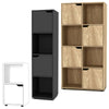 2, 4, 8 Cube Bookcase Shelving Display Shelf Storage Unit Wooden Door Organiser