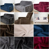 UK Sofa Covers Plush Velvet Fit Stretch Protector Soft Couch Cover With Tuckers