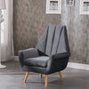 Tulip Shape Wing Back Occasional Lounge Chair Tub Armchair Fireside Seat Sofa UK