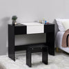 Vanity Dressing Table Makeup Desk w/ Flip-up Mirror&Drawers
