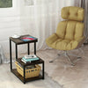 Industrial Sofa Side Coffee End Table Laptop Bedside Table Living Room Bedroom