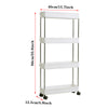 Kitchen Bathroom Storage Trolley 2/3/4 Tier Slim Slide Shelf Rack Space Saver