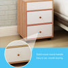 Modern Bedside Cabinet Nightstand Table 2 Drawer Bedroom Storage Furniture UK
