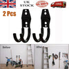 2Pcs Large Heavy Duty Storage U-Hooks Bike Ladder Wall Mounted Hanging Brackets