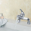Luxury Bathroom Chrome Sink Bath Filler Tap Shower Mixer Taps with Hand Held Set