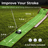 Golf Putting Mat Putting Green Practice Training Aid Auto Ball Return One Hole