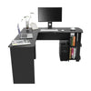 Corner Computer Desk L-Shaped Study Gaming Table With Shelves Home Office