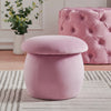 Mushroom Stool Footstool Velvet Padded Pouffe Dressing Table Stool Kids Chair