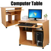 Wood Computer Desk Drawer Shelf Keyboard Tray Corner PC Table Laptop Home Office