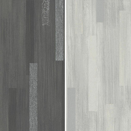 AS Creation Wood Panel Stripe Pattern Wallpaper Realistic Modern Metallic Motif