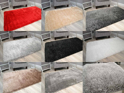 Small Large Washable Rugs Thick Sparkly Shiny Soft Glitter Pile Floor Mats Cheap