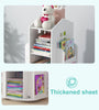 Kids Rotating Bookshelf Castle Rack Display Floor Standing Bookcase Toys Storage