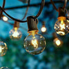 50FT Outdoor Festoon Globe String Fairy LightsG40 Plug In Bulbs Garden Wedding