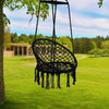 Hanging Hammock Swing Chair Rope Knitted Outdoor Indoor Macrame Hammock Seat