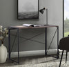 Brand New Foldable desk walnut color metal legs 100x50cm PPR £199