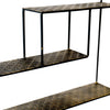 Display Shelf Black Multi Section Wall Shelves Metal Wall Unit Industrial Retro