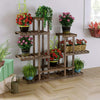 6/7/11 Flower Plant Pot Wooden Shelf Stand Display Garden Step Style Ladder Rack
