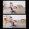 Pink Racing Gaming Chair Game Computer Office Leather Swivel Recliner Executive