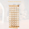 40 Bottles Storage Wine Rack Freestanding Pine Wood Display Shelf Wine Holder