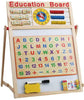 Childrens Educational Activity Drawing Wooden Easel Board Blackboard Whiteboard