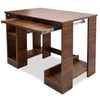 Computer Desk Laptop Wooden Drawer Home Office Work Study Writing Table White