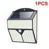 Super 436 LED Solar Powered Lights Outdoor Wall Security Bright Garden PIR Lamp