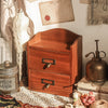 Retro Wall/Desktop Wooden Drawers Storage Cabinet Organiser Cosmetic Jewelry Box