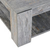 2 Tier Coffee Table Accent End Console Table Bottom Shelf Storage