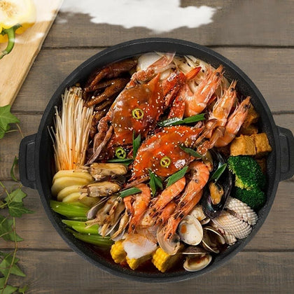 Pancake Pan Crepe Pan 40cm Non Stick Shallow Frying Pan Induction Gas Round