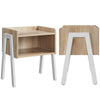 Industrial Side End Table Stackable Bedside Table Storage Nightstand for Bedroom