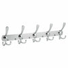 2PCS 15 Hooks Coat Clothes Door Holder Rack Wall Mounted Hanger Stainless Steel