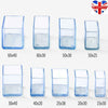 12 X Silicone Chair Leg Rectangle Covers Furniture Table Feet Floor Protectors